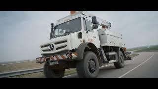 Unimog - exploitation secteur énergie (Nacelle / Lève poteaux)