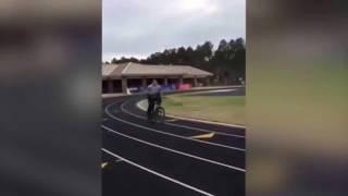 May River High School Student Knocks Cop Off Bike With Volleyball