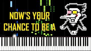 NOW'S YOUR CHANCE TO BE A (Spamton Battle Theme) - Deltarune Chapter 2 [Piano]