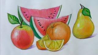 Как научится рисовать фрукты How to draw Fruit | Art School