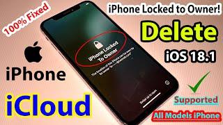 iPhone Locked to Owner!! how to unlock and removal!! activation lock icloud permanently 100% Fixed