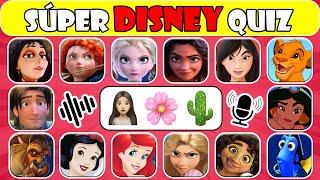 Adivina QUIÉN CANTA Por SÚPER DISNEY Quiz  Canción de Disney Emoji  Princesas Disney  NT Quiz