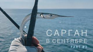 Сарган на спиннинг в сентябре. Part #2. Рыбалка на Черном море