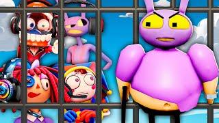 The Amazing Digital Circus Characters Play JAX BARRY'S PRISON RUN!