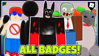 HOW TO GET ALL 12 BADGES in Trevor Creatures Test | ROBLOX