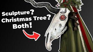 Holiday Horror: Crafting a Mari Lwyd Unicorn Tree