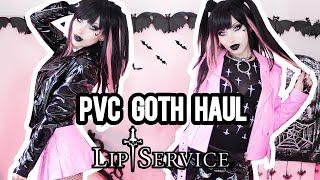  LIP SERVICE HAUL  PINK PVC Pastel Goth Outfits Try On / Alt Fashion Review | Vesmedinia