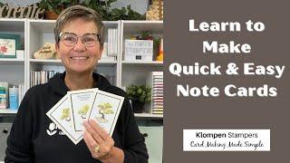 Learn to Make Quick & Easy Note Cards