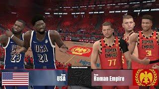 Can Team USA Beat Team Roman Empire in Basketball?