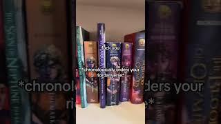 Rick Riordan Books in Chronological Order #percyjackson #booktok #pjo