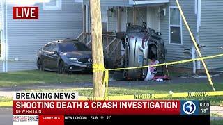 One dead in burglary, crash, and shooting incident in New Britain