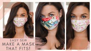 Easy Sew Face Mask, Made To Fit Your Face!