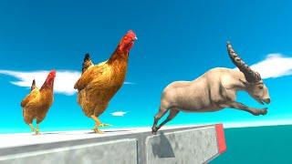 Run Fast or The Angry Chickens Will Attack - Animal Revolt Battle Simulator