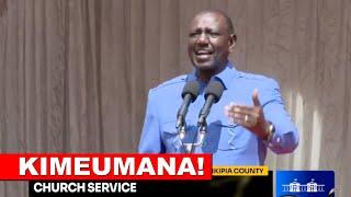 KIMEUMANA! Listen to what Ruto said today in Laikipia after Gen Z Maandamano in Nairobi!