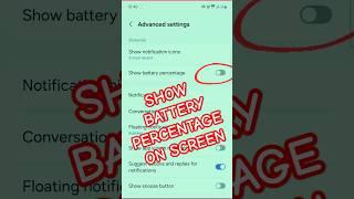 How to show battery percentage on Top Screen? #shortsfeed #shorts #viralshorts #trending