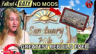 Sanctuary Supremacy The Great Rebuild! (Fallout 4 Live Stream No Mods)