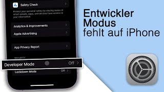 Entwicklermodus wird nicht angezeigt auf iPhone? Das kannst du tun!