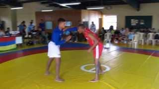 Gilbert Emilie (lutte) vs John Nanon (judo) finale croche 2013 des 74kg
