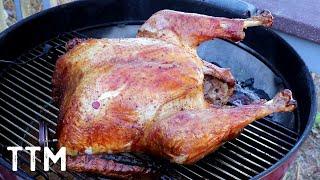 How to BBQ a Turkey on the Weber Kettle~Easy Cooking