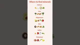 Where to find minerals? #shorts #youtubeshorts #minerals #food