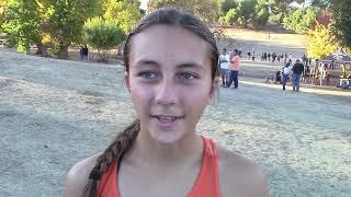 Anna Villavicencio of Woodlake 2nd Place Girls 5K Division 4 Final CIF Central Section Championships