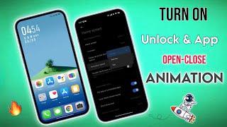 Enable App open & Close Animation In Xiaomi HyperOS - Unlock animation & Icon Animation Enable 