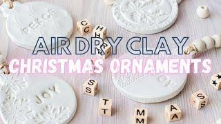 Air dry clay ornaments