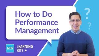 How To Do Performance Management | AIHR Learning Bite