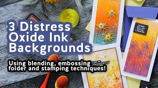 3 Distress Oxide Backgrounds + Cards with Simon's May 2021 Card Kit!