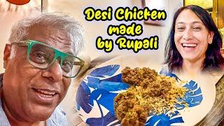 First Time Eating Desi Chicken Made By Rupali 