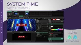 SYSTEM TIME for Resolume