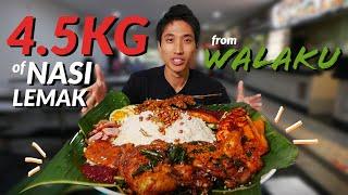 INSANE 4.5KG Nasi Lemak Challenge! | One of the best Nasi Lemak in Singapore?!