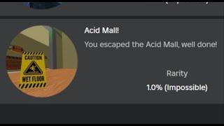 Acid Escape || Beating AcidMall! [New Map]