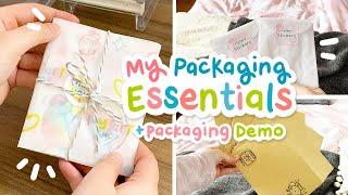 My Packaging Essentials + How I Package Orders ･ﾟ | IVY TART  [CC]