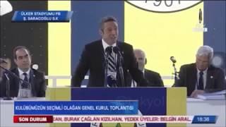 Ali Koç Tarihi Kongre Konuşması Aziz yıldırıma 'TOPUNUZ GELİN !