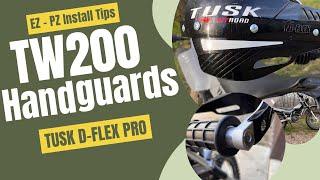 Tusk handguards on TW200 - The Easy Way!