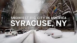 Why is Syracuse NY the snowiest big city in America?