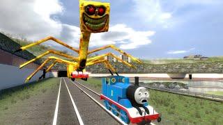 Building a Thomas Train Chased By Cursed Thomas turned into SpongeBob in Garry's Mod