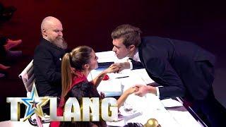 Bianca Ingrosso i chock efter iögonfallande korttrick i Talang - Talang (TV4)