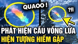 Đang đi trên đường cô gái VỘI DỪNG XE khi phát hiện CẦU VỒNG LỬA hiếm gặp trên bầu trời | Tin 3 Phút