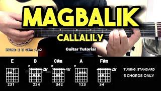 Magbalik - Callalily | Easy Guitar Chords Tutorial For Beginners (CHORDS & LYRICS) #guitarlesson