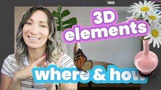 How and where to find 3D elements to add to your design projects