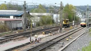 Bauarbeiten in Söllingen und Kleinsteinbach an der Bahnstrecke Pforzheim - Karlsruhe