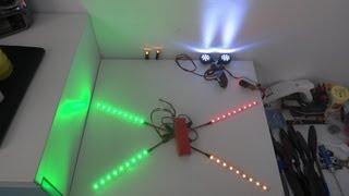 Multirotor LED Lights Combo for night flights