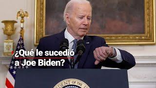 ¿Qué le pasó? | Joe Biden pasó de lucir congelado a estar desorientado ¡y en plena reunión!