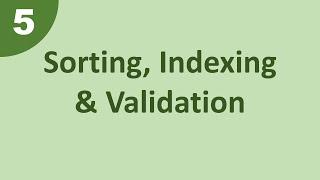 Sorting, indexing and validation in MongoDB