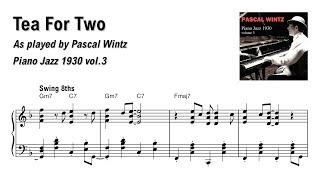 Tea For Two as played by Pascal Wintz (transcription)