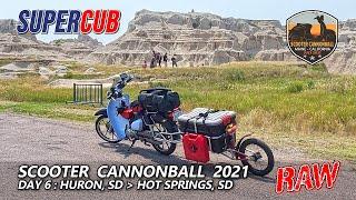 Scooter Cannonball 2021 // Day 6: Huron to Hot Springs