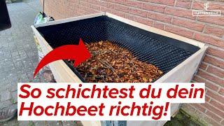 5 Tipps zum Hochbeet befüllen - Auf diese Schichten kommt es an!