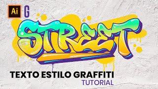 Illustrator Tutorial | Tipografía Estilo Graffiti | Graffiti Style Text Effect